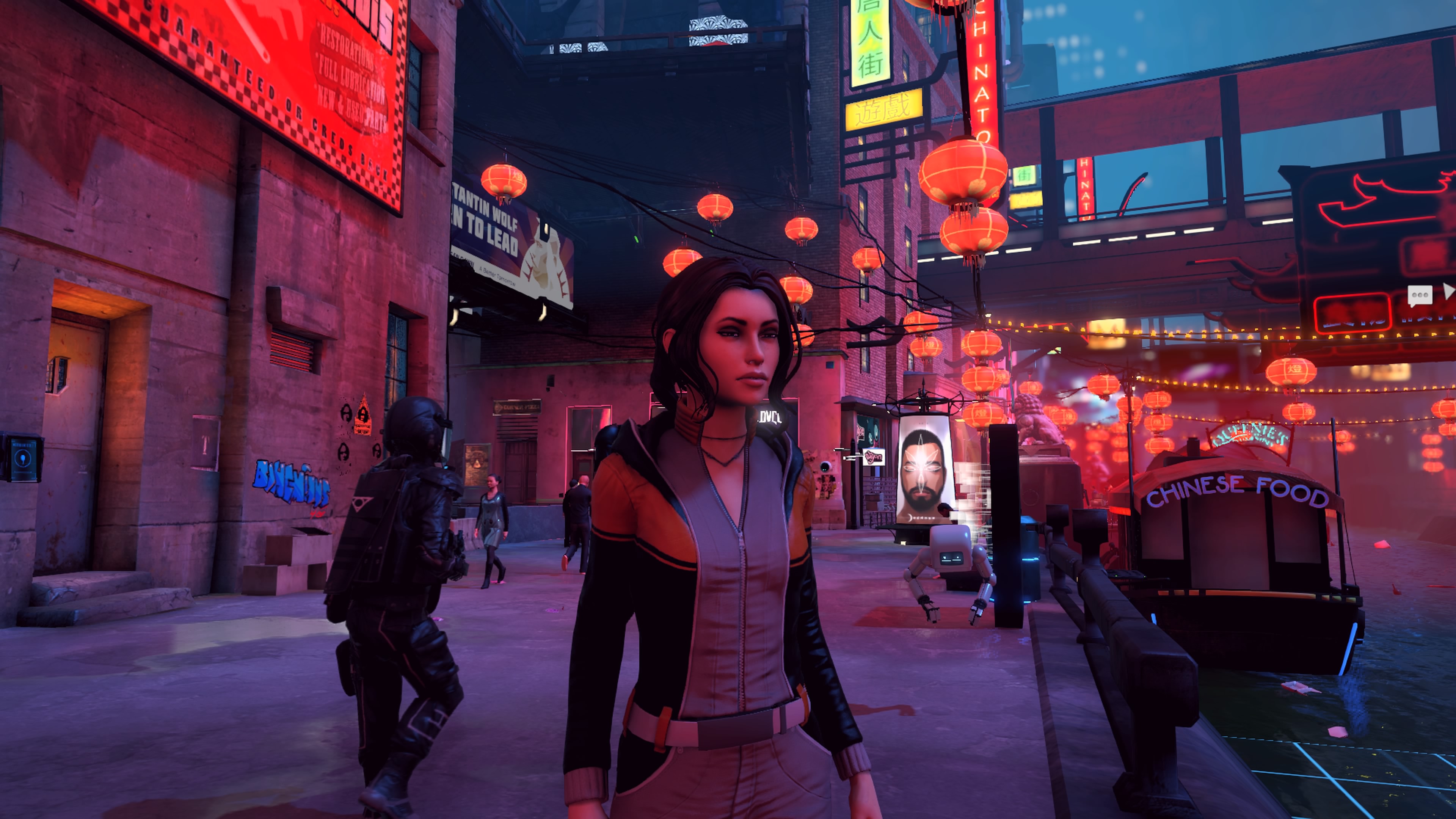 Dreamfall Chapters Zoe wandering through the streets