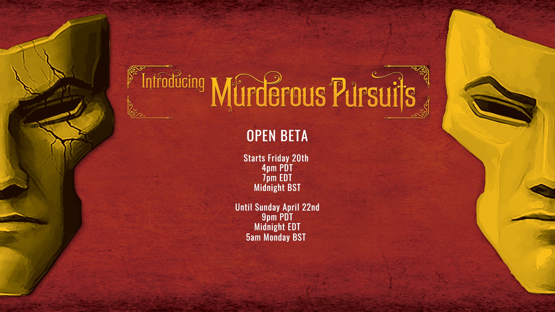 Murderous Pursuits Open Beta Starts Tonight