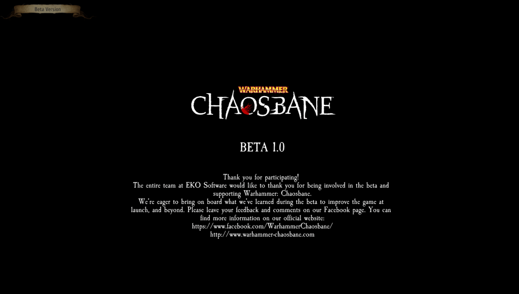 Warhammer Chaosbane Beta