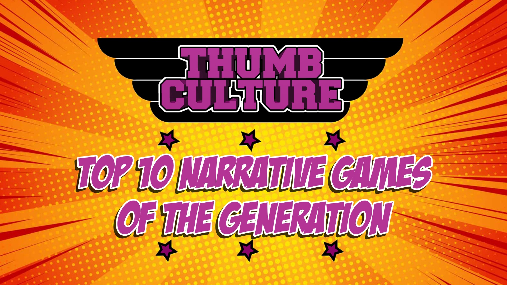 Top 10 Narrative Games of the Generation