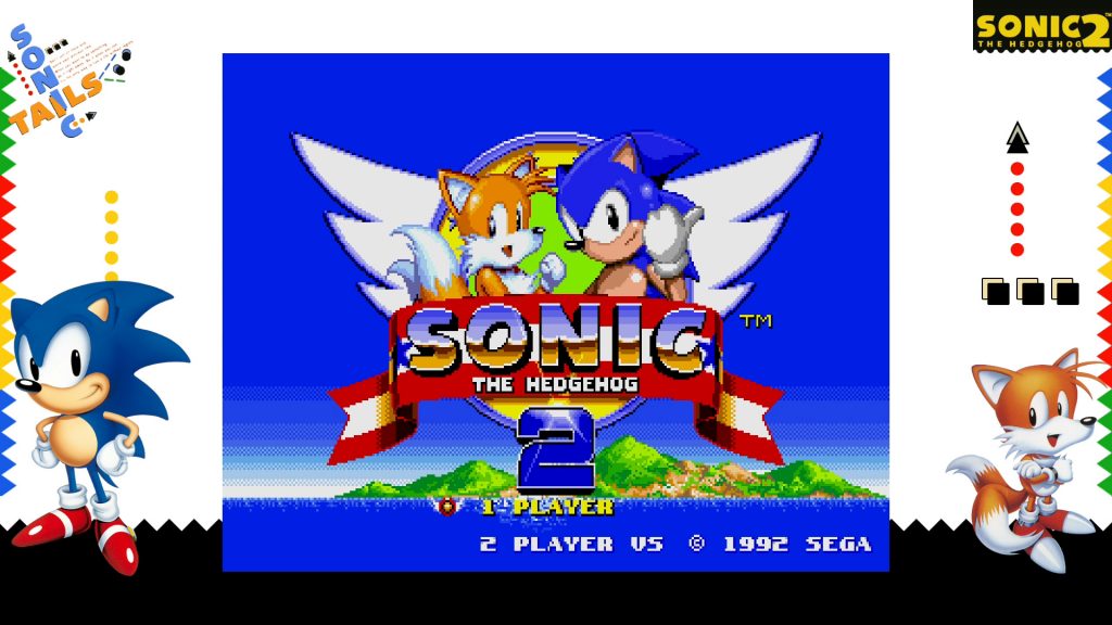 Sega Ages Sonic the Hedgehog 2. The title screen.