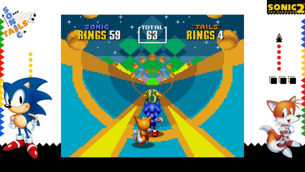 Sega Ages Sonic the Hedgehog 2. One of the seven bonus stages in the game.