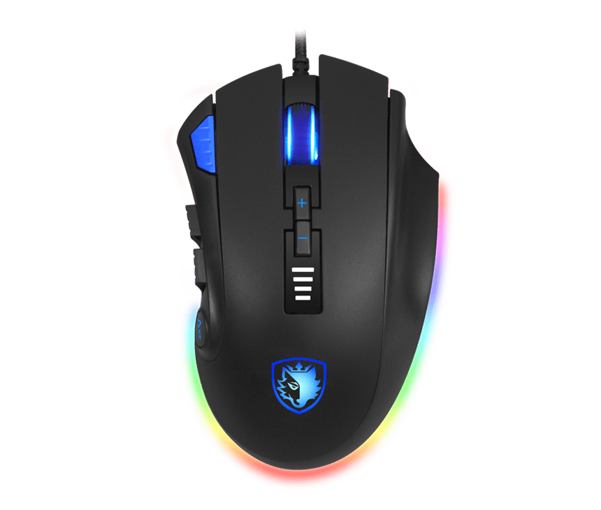 Sades Axe Gaming Mouse - RGB Illumination