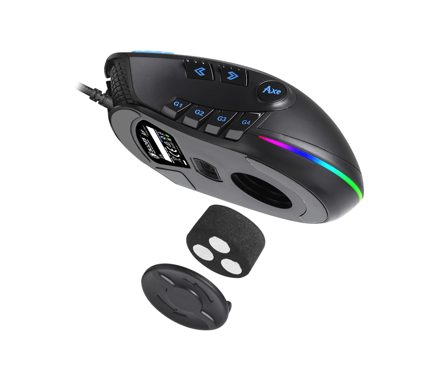 Sades Axe Gaming Mouse - Detachable Weight