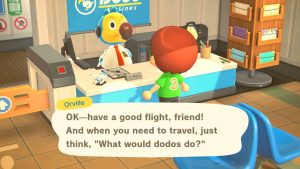 Animal Crossing. The airport.
