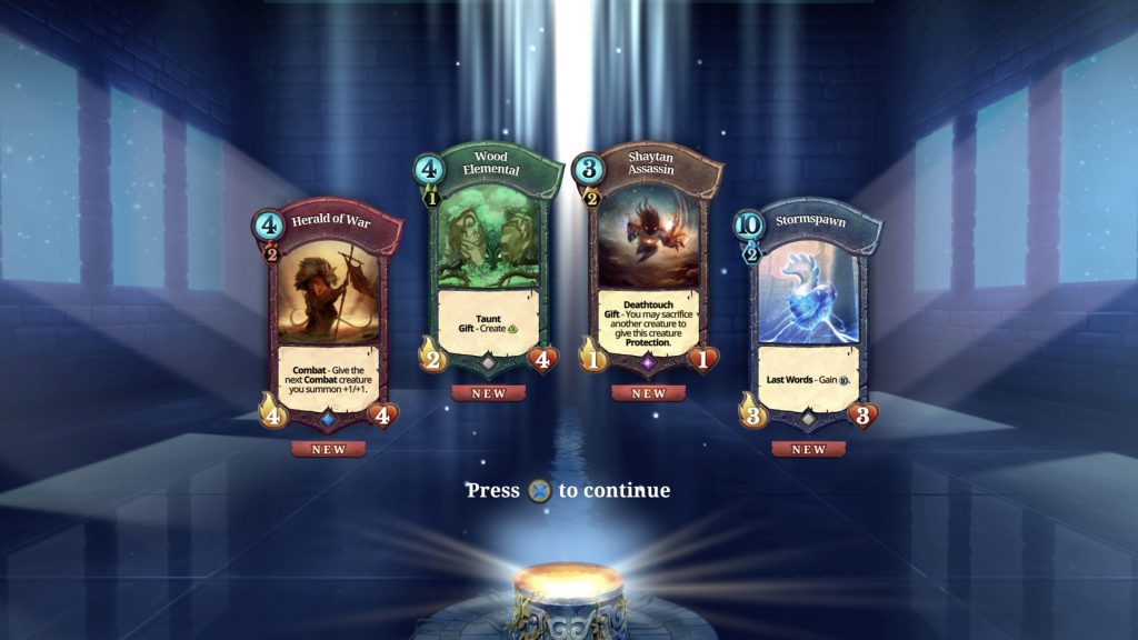 PS4 Faeria Review - The Element cards