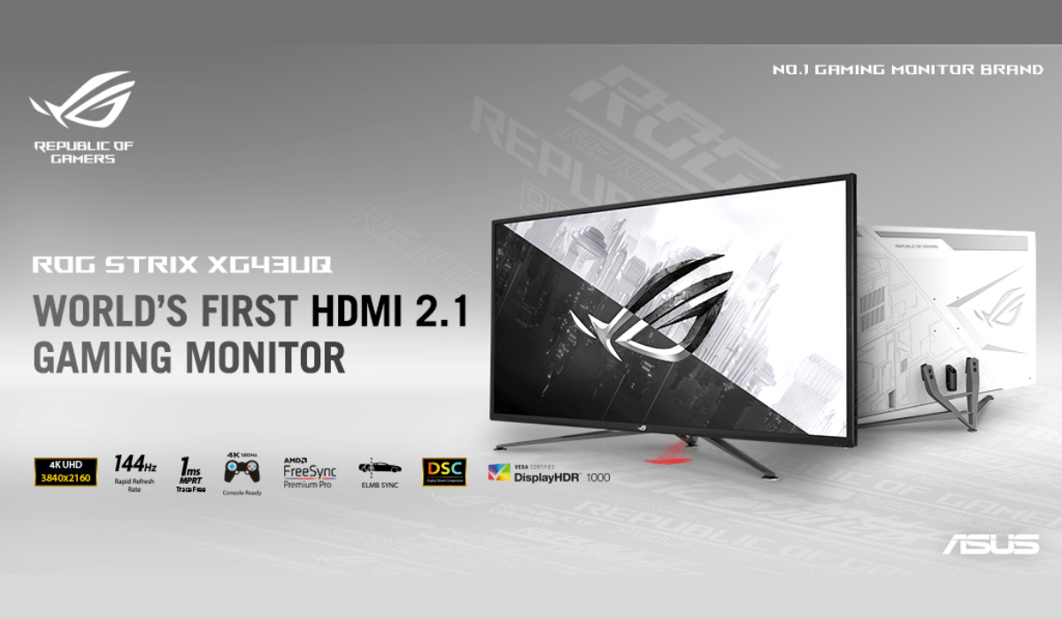 ASUS Republic Of Gamers Announces Strix XG43UQ Gaming Monitor!