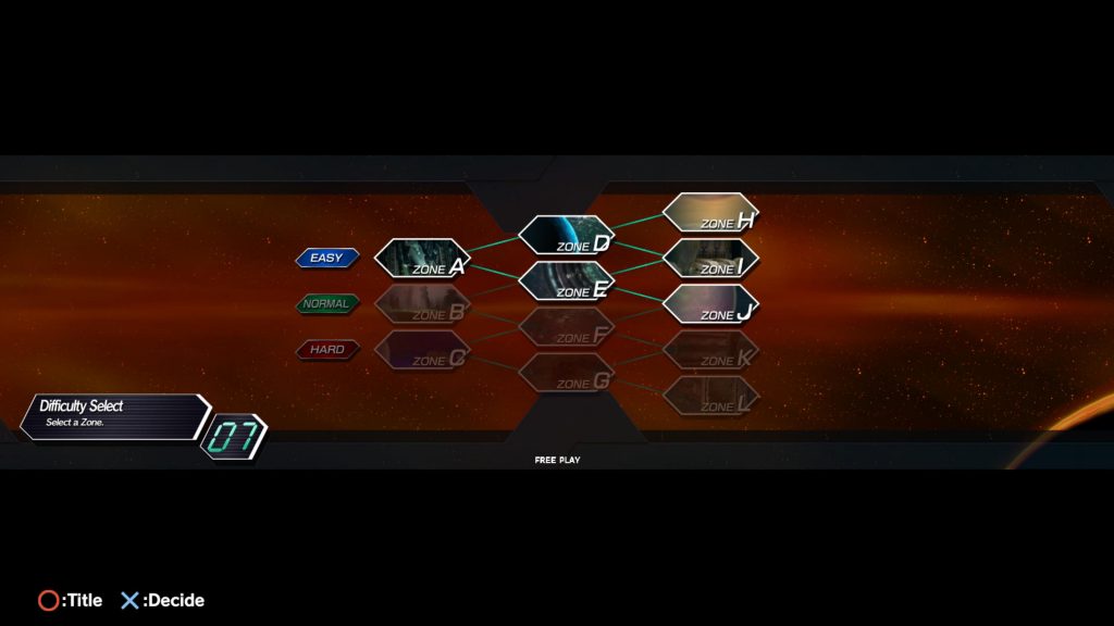Stage select screen