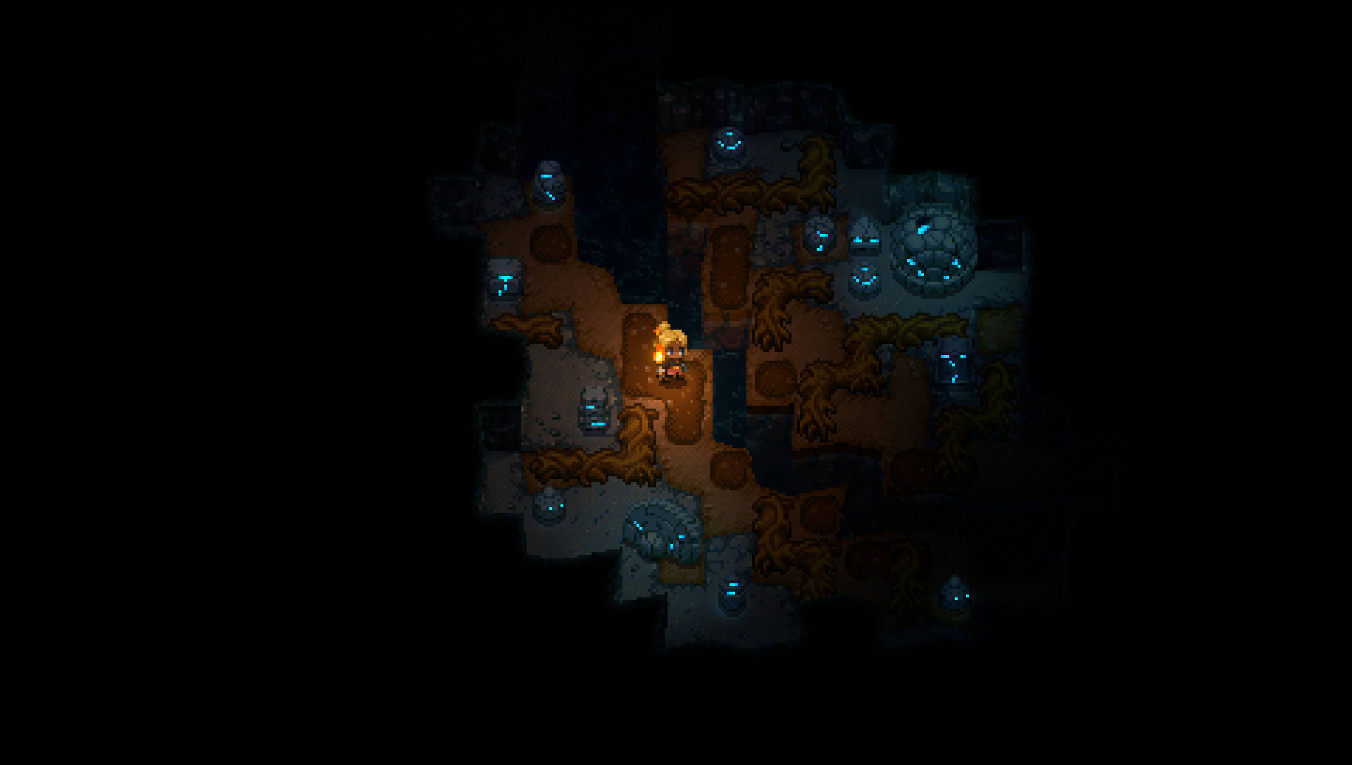 A Cavern with Loot in Core Keeper