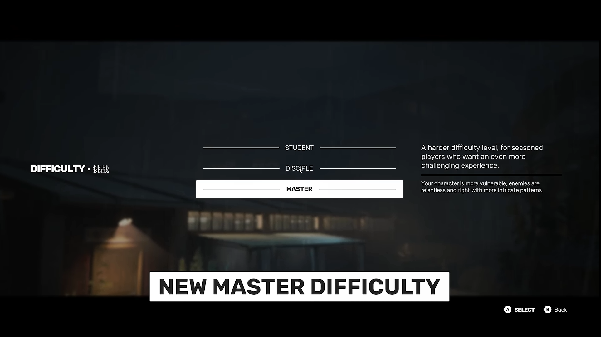 a description of the features in the new master difficulty in Sifu