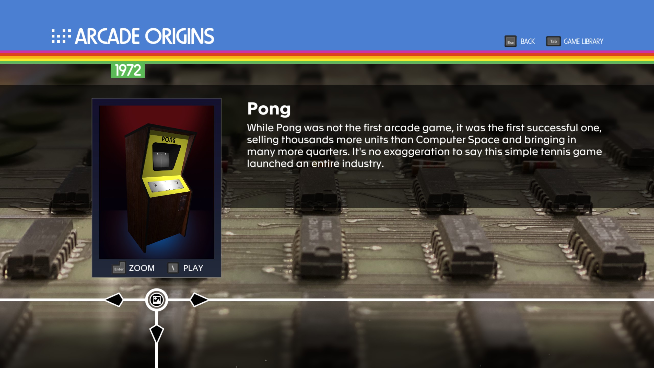 Image and description of a Pong arcade machine
