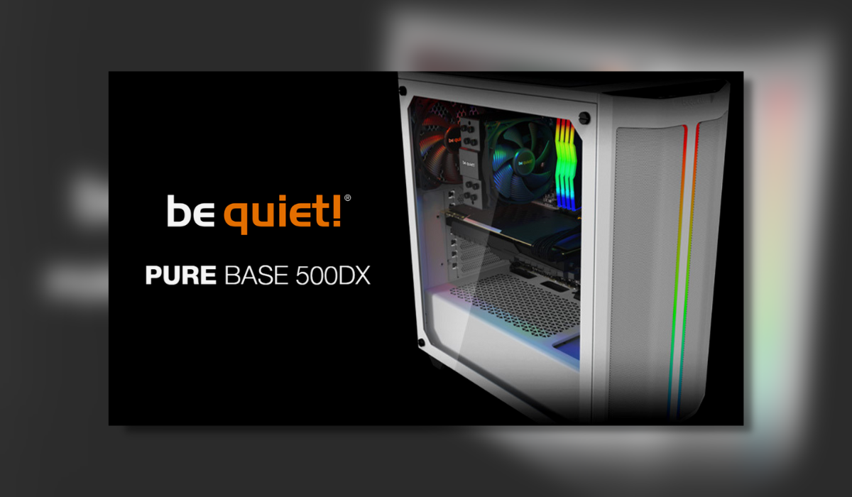 Be Quiet Pure Base 500DX White, Mid Tower ATX case, ARGB, 3 pre