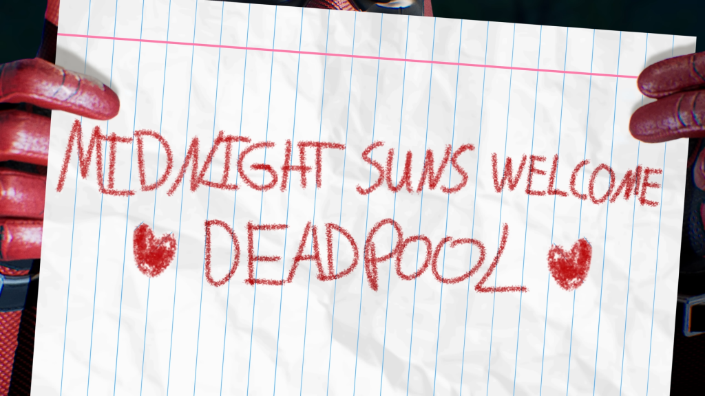 Handwritten note: Midnight Suns Welcome Deadpool
