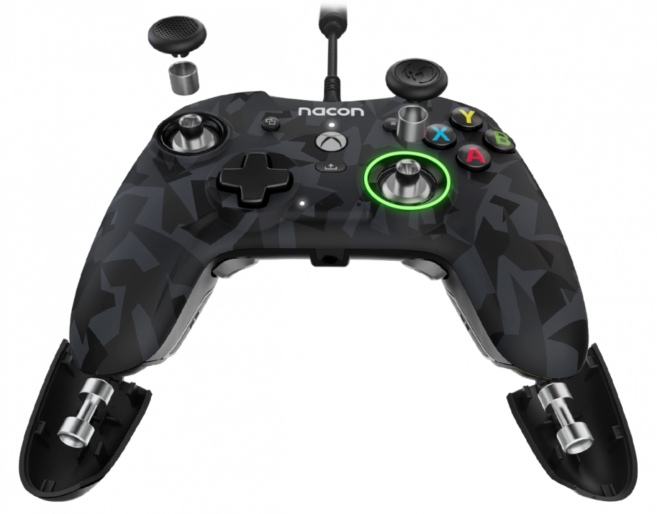 Nacon Revolution X Pro controller image showing the extent of the customisation that you can carry out.