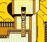 A pixel art character climbs a rope ladder into the top of a treehouse
