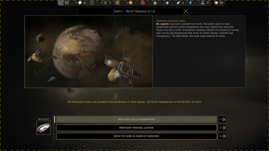 Image showing the interactive/decision making screens