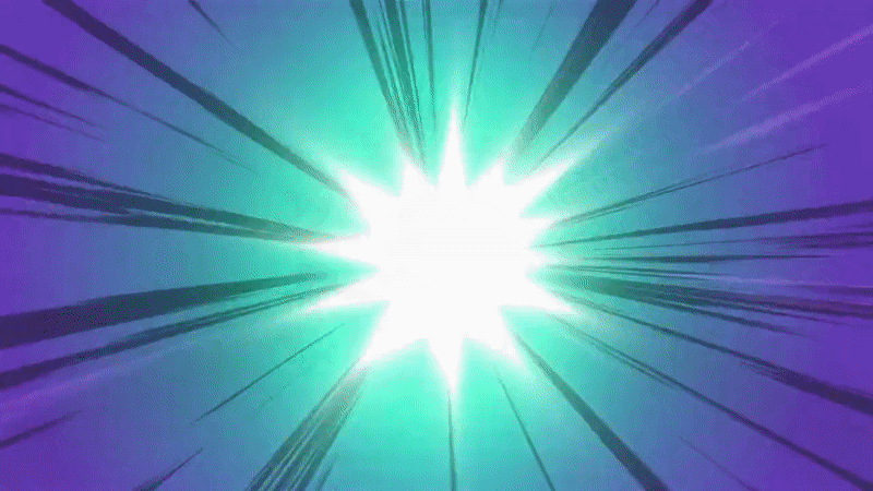 A short gif showing a Dandylion, which is a red and green lion with a golden mane, fusing with a Folklord, a bipedal lizard looking monster, with green skin, red gloves and a skeletal head.The resulting monster is a Dandylord, a quadrapedal red monster with a golden mane and skeletal head.