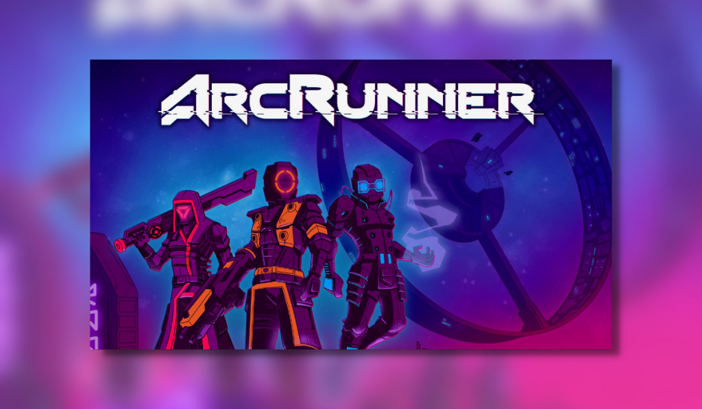 This photo shows the three different class types you can chose in the game floating in the air of the ArcRunner map.