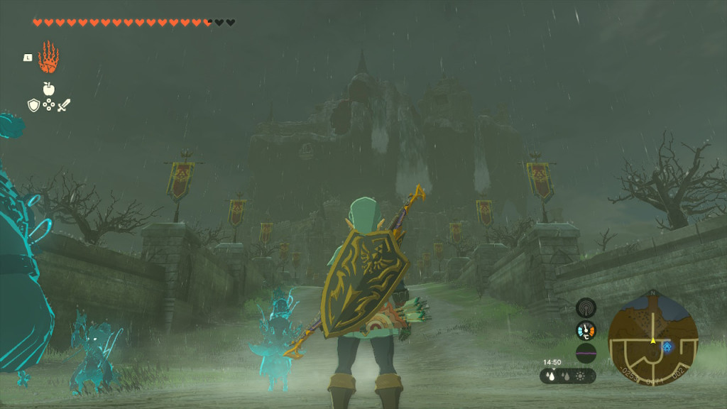 Ganondorf's return tore Hyrule Castle into the sky away from everyone