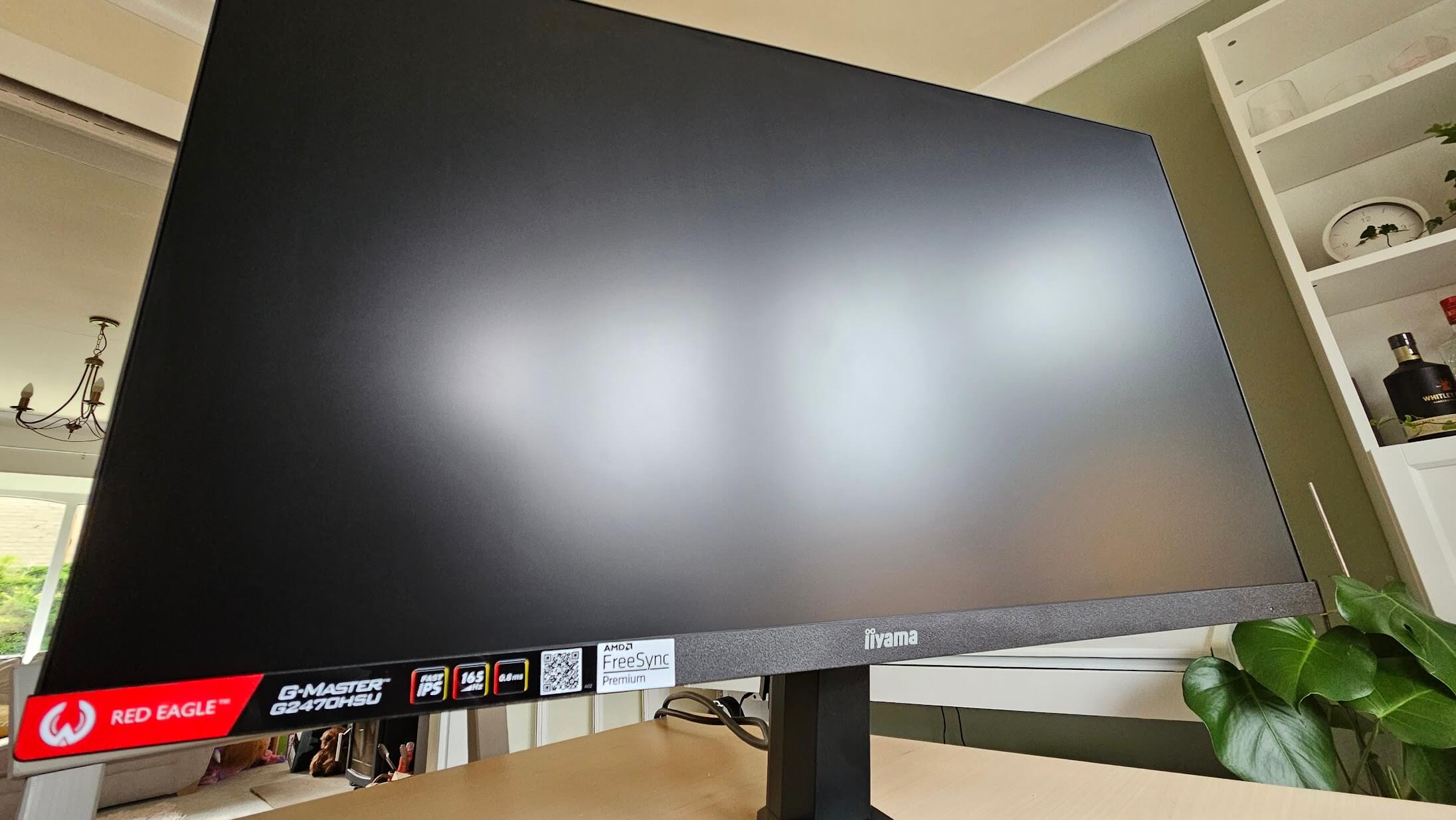 A shot of the G-Master G2470HSU from a low angle.
