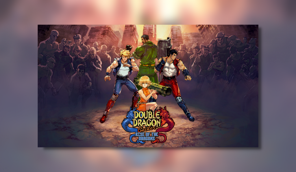 Double Dragon Gaiden: Rise of the Dragons image. showing your selection of fighters that are selectable in game.