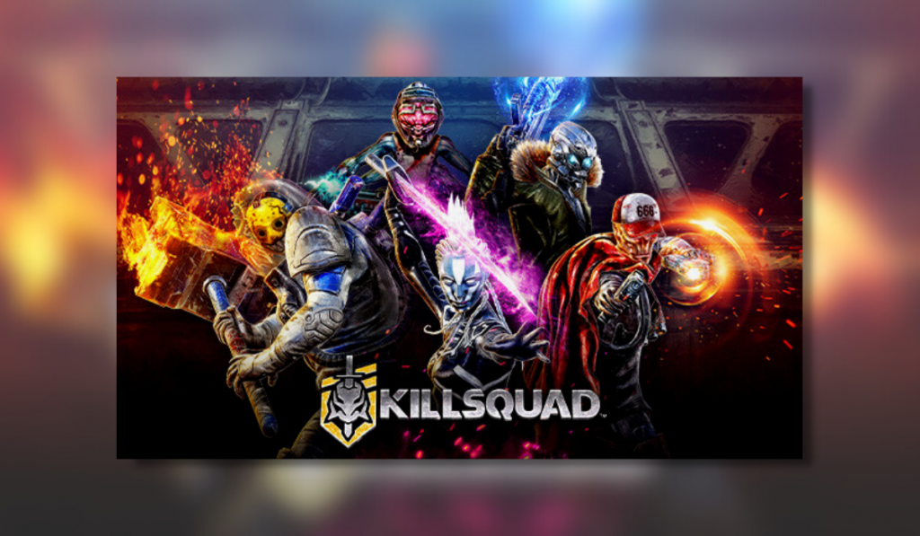 The Killsquad feature image that sports several characters with various weapons.