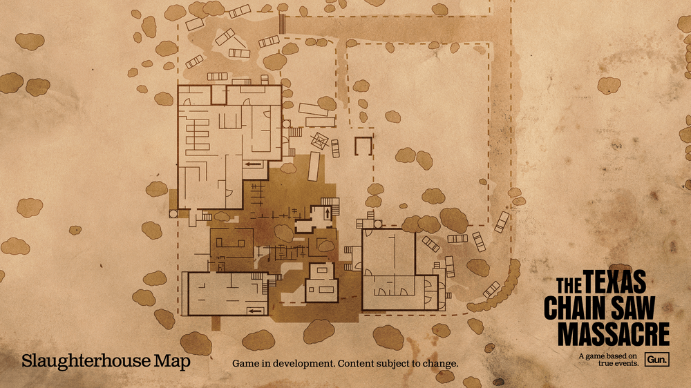 A Map of The Slaughter House from Texas Chainsaw Massacre