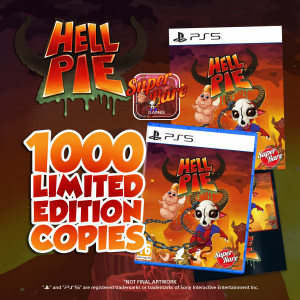 Contents of the Hell Pie Limited Physical release on PS5 from Super Rare Games