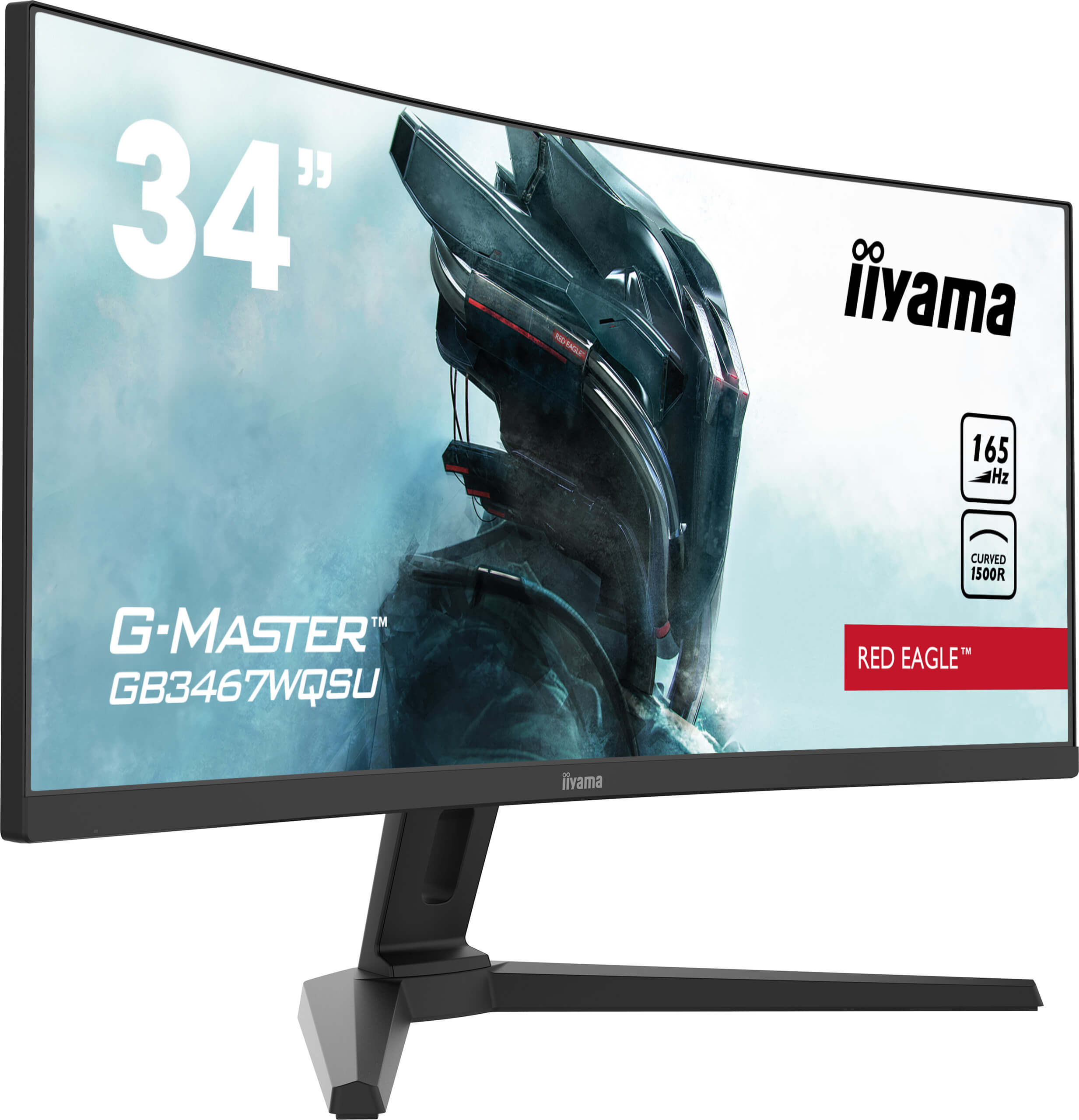 a stock image of the monitor showing all the main details including model number as well as the screen size.