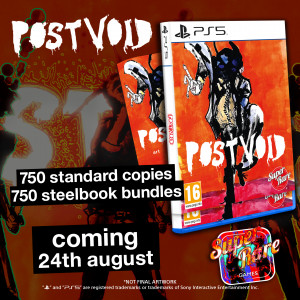 Contents of the Post Void Standard Physical release on PS5 from Super Rare Games