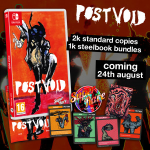 Contents of the Post Void Standard Physical release on Switch from Super Rare Games
