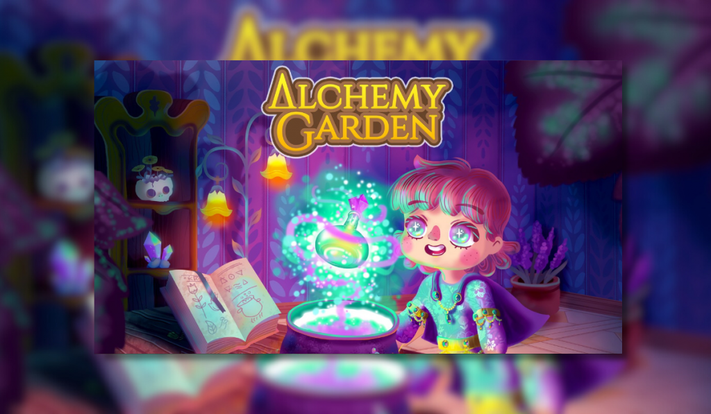 The cover image for the review, depicting a drawing of a character creating a potion.