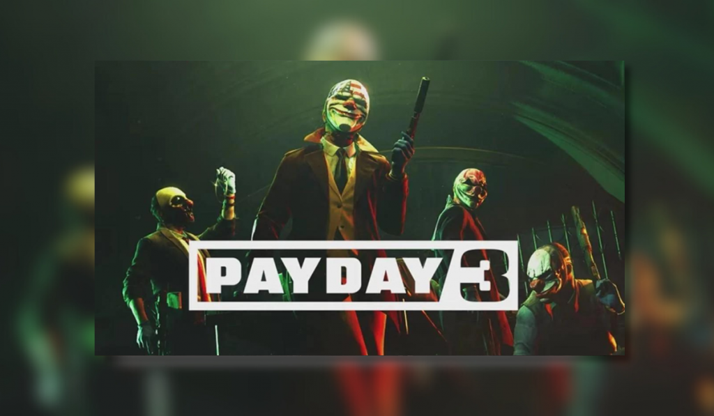 The main image for Payday 3, depicticting 4 characters standing inside of a vault holding weapons.
