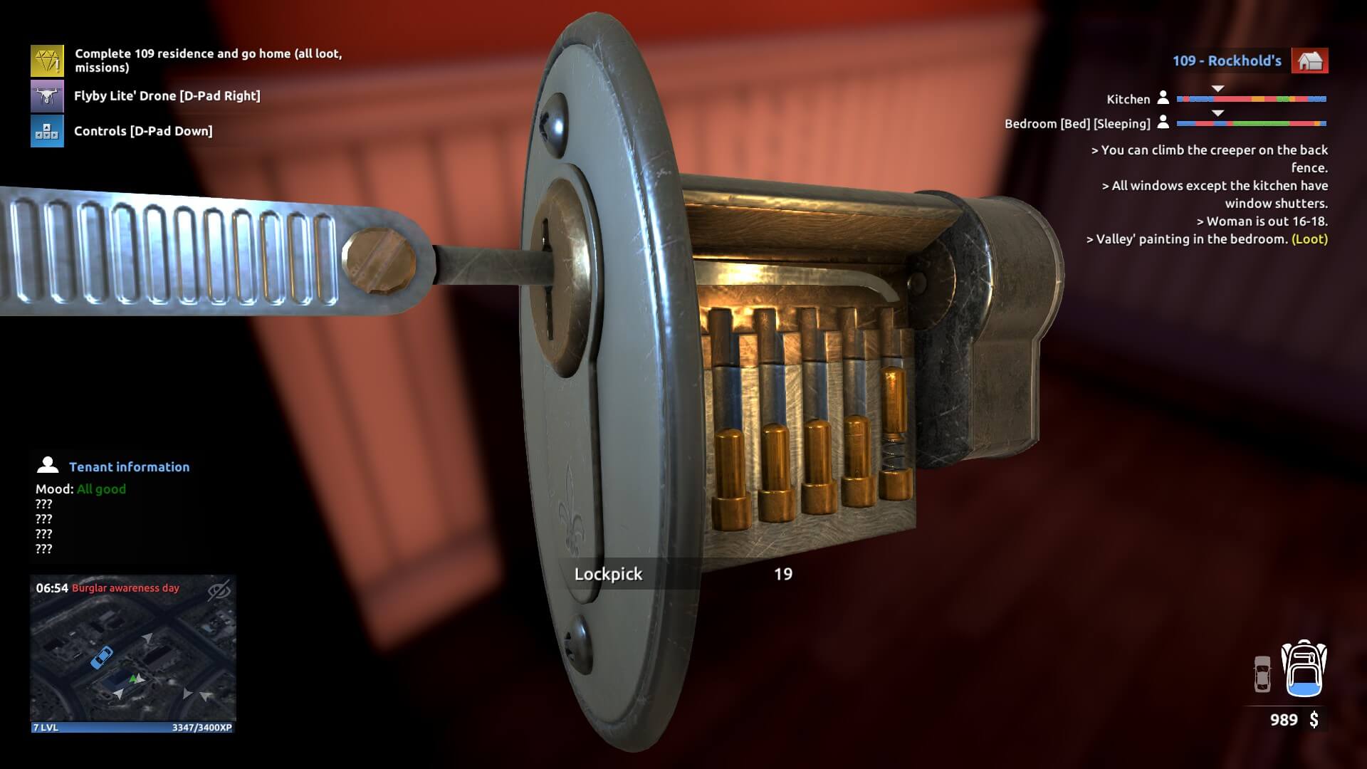 This is one of the lock picking mini-games, the player can do.