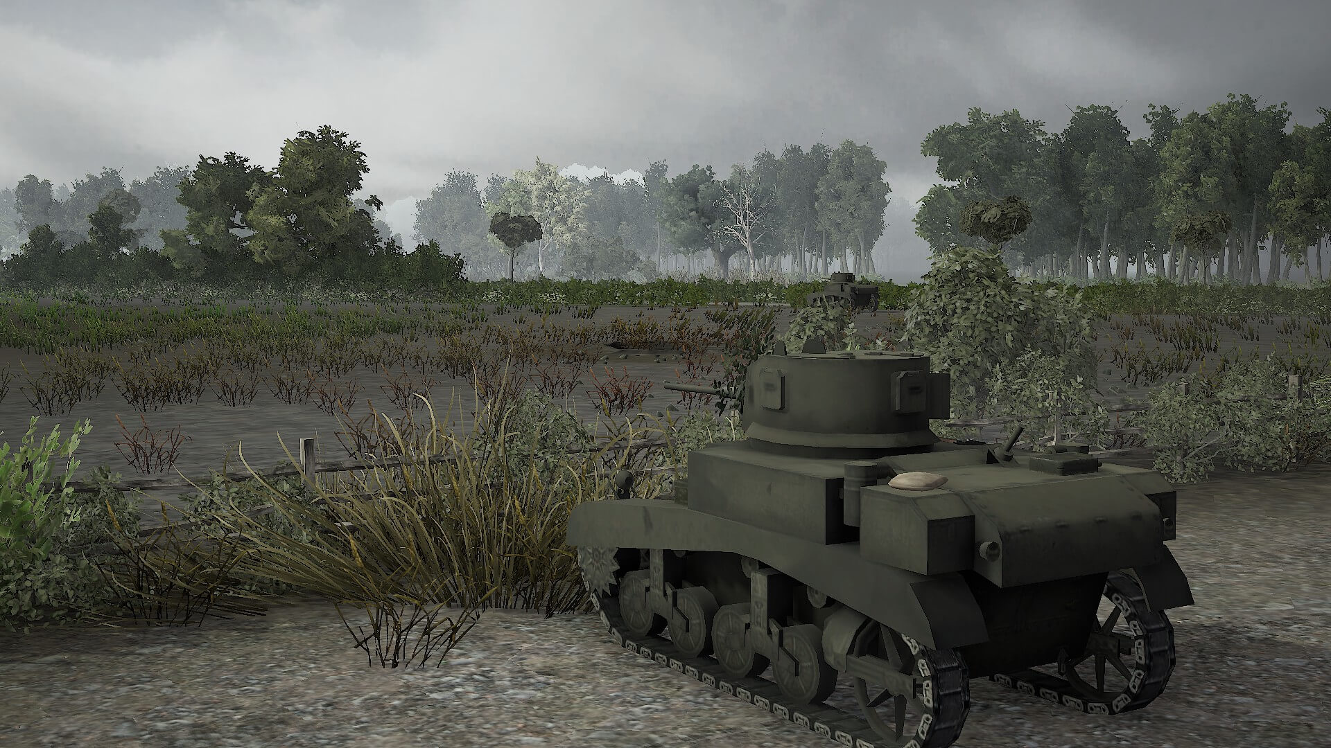 This is a screenshot of the cinematic that plays during a tank attack.