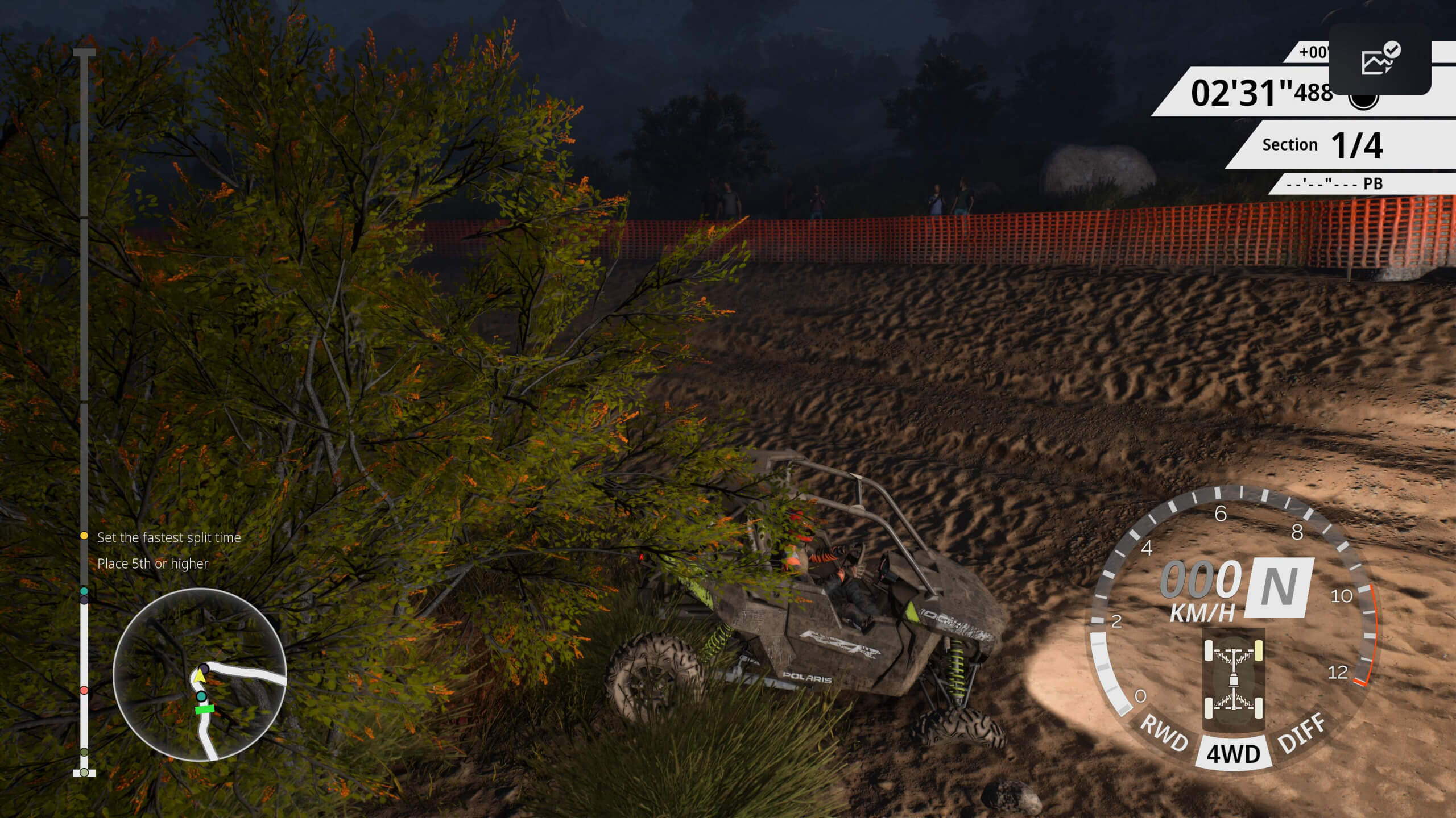 A player experiences an in game bug showing the wheel beneath the track