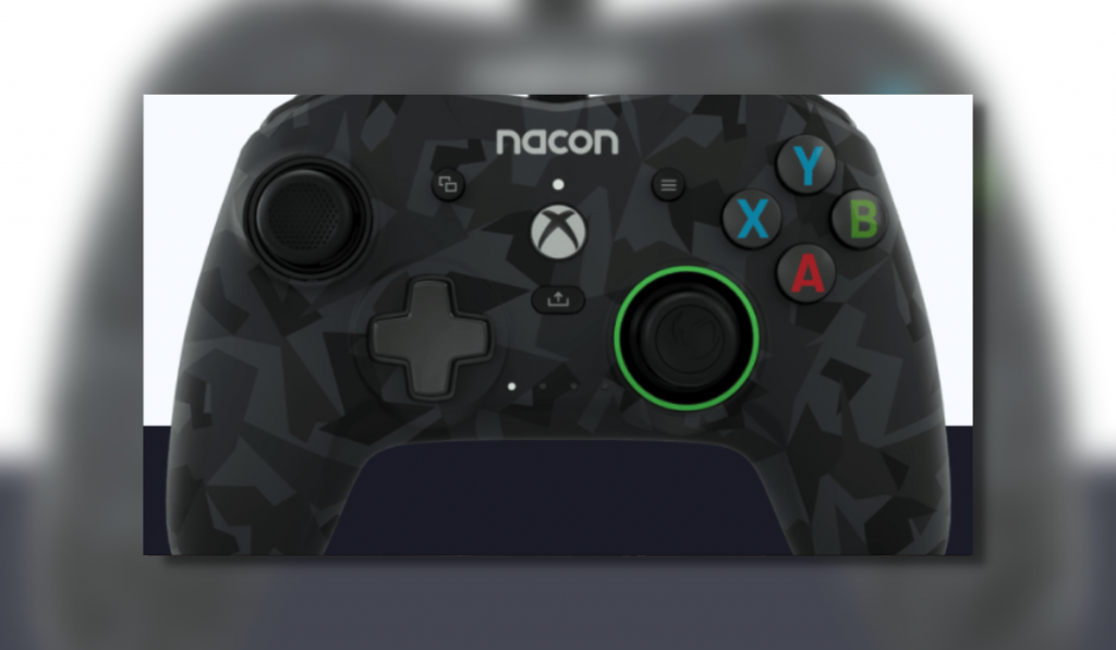 Image is of the Limited Edition Camo Nacon Revolution X Pro Controller. They layout is the same as a regular Xbox controller.