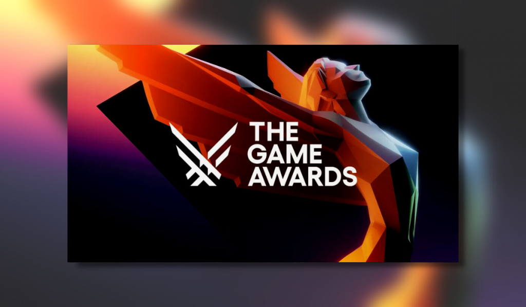 the game awards image showing a render of the award on a black screen