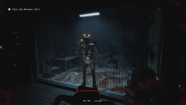 This gif is of a creature we had to hunt down, after we ignite a detonator you can see it take damage. The main detail for this gif is the light bulbs on the monsters head.