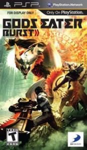 Game coverart for PSP game Gods Eater Burst