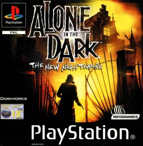 Front boxart of PS1 game Alone In The Dark