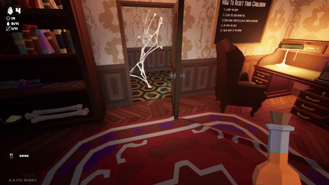 This gif shows me drinking an orange potion and then turning in a spider.