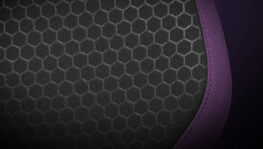 The honeycomb design of the chair