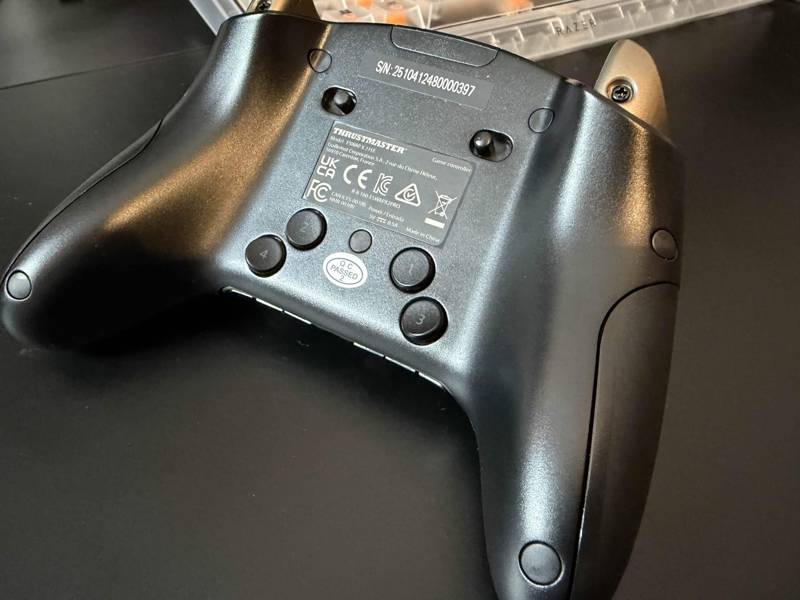 image of eswap 2 he from the rear showing the buttons