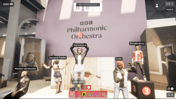 Official key art showing virtual world for The Sound of Gaming concert