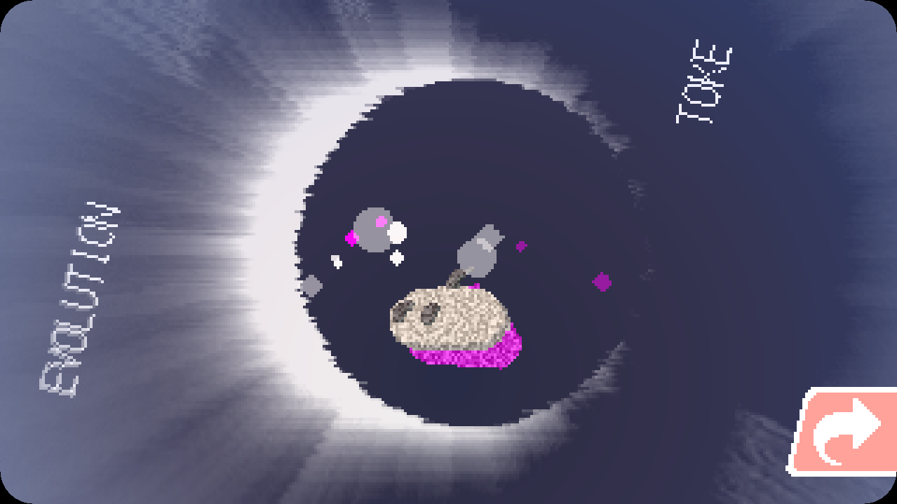 A Nanomon mid evolution, the screen is very pixelated and blurry
