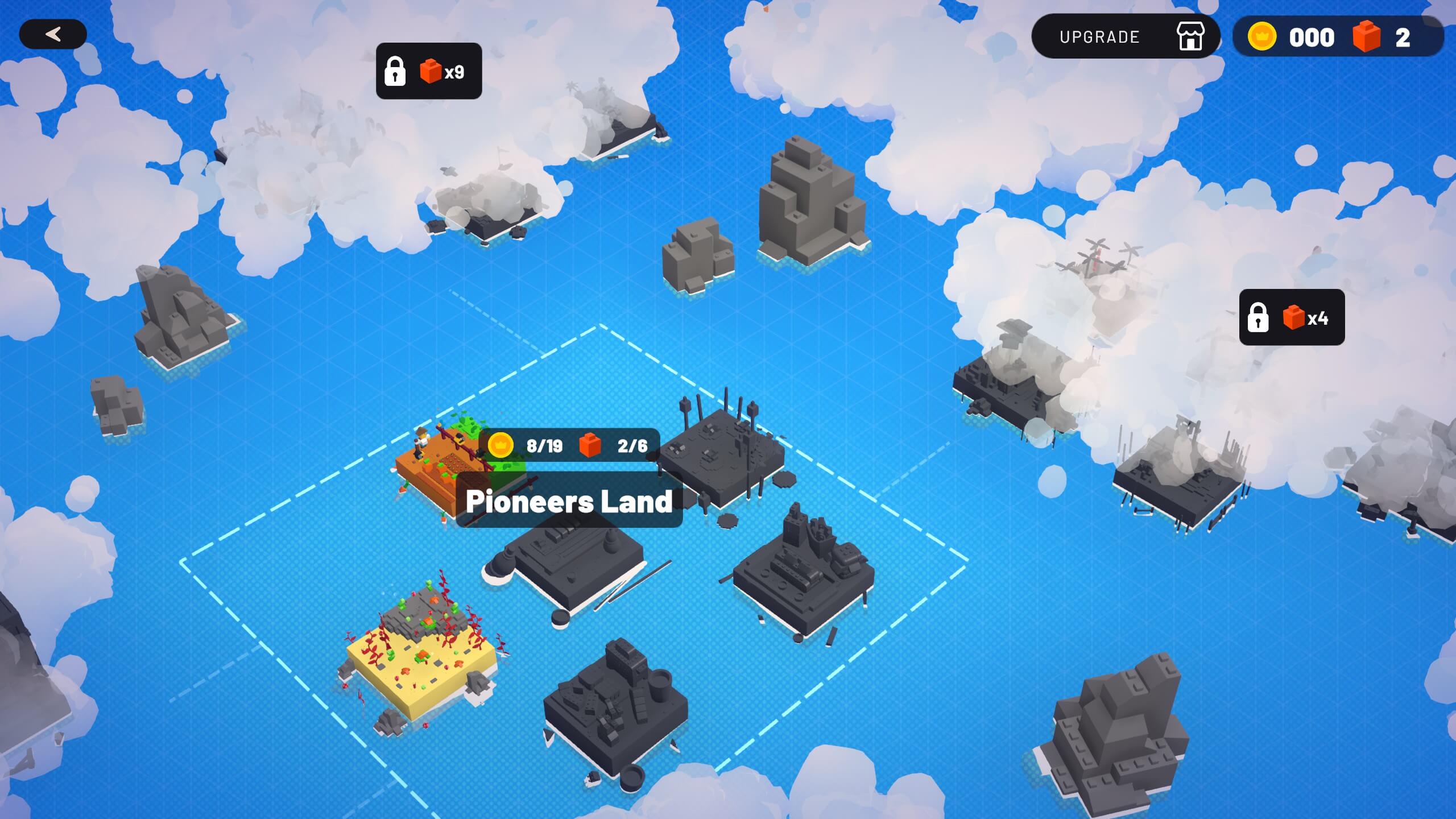 The game's world map