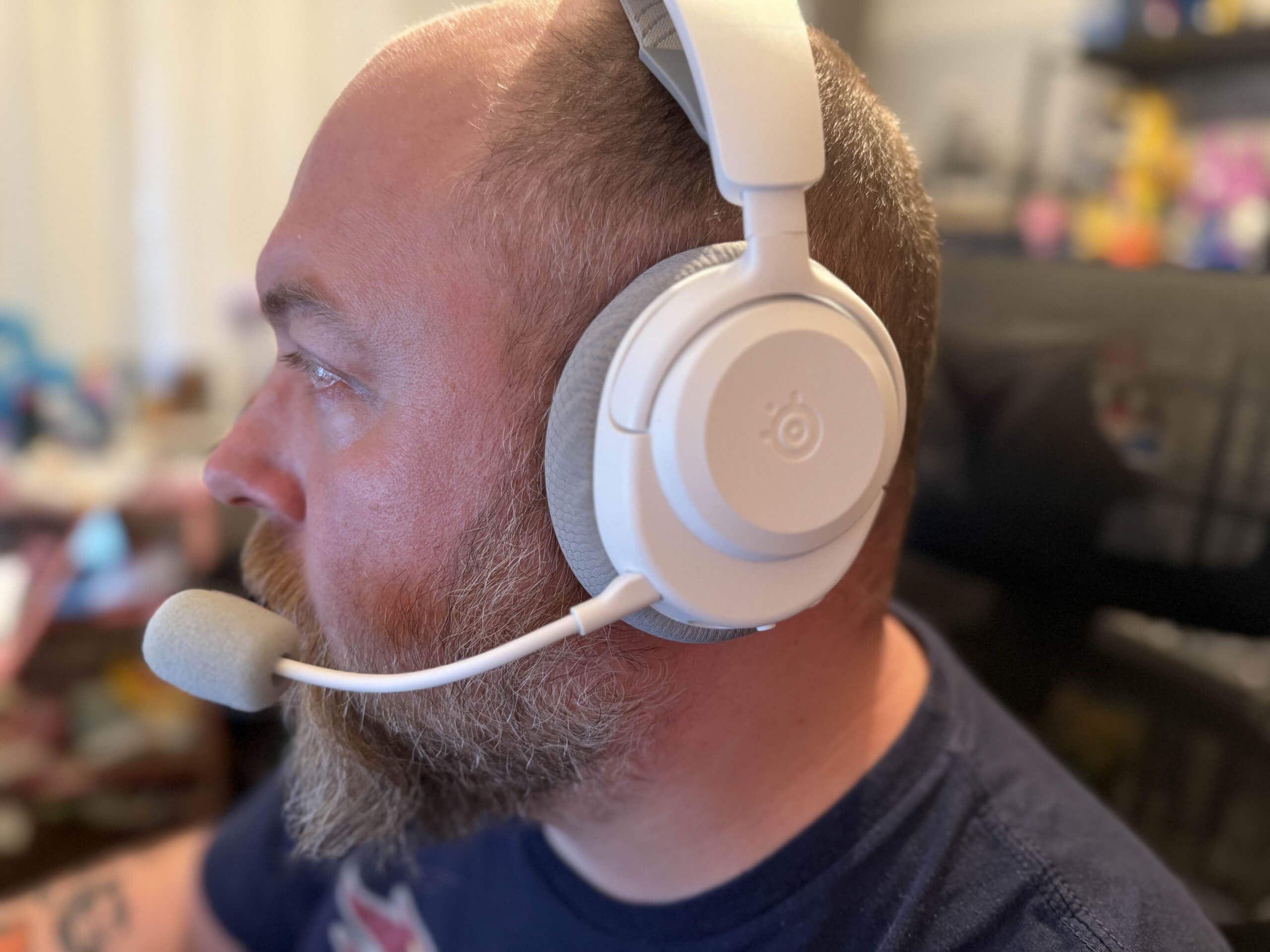 image of me wearing the arctis nova 3x headset