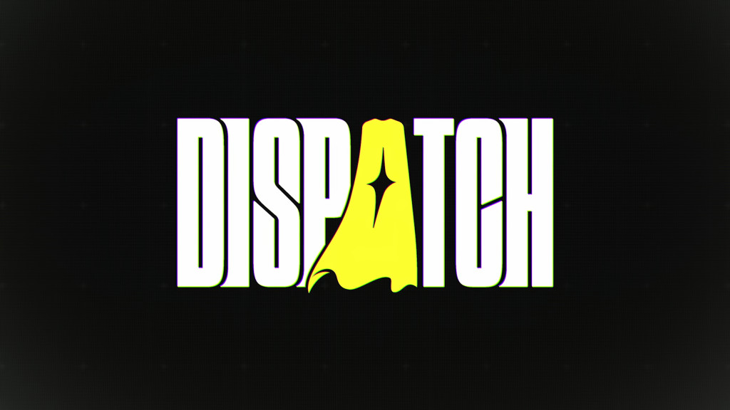 Dispatch game logo on a black background.