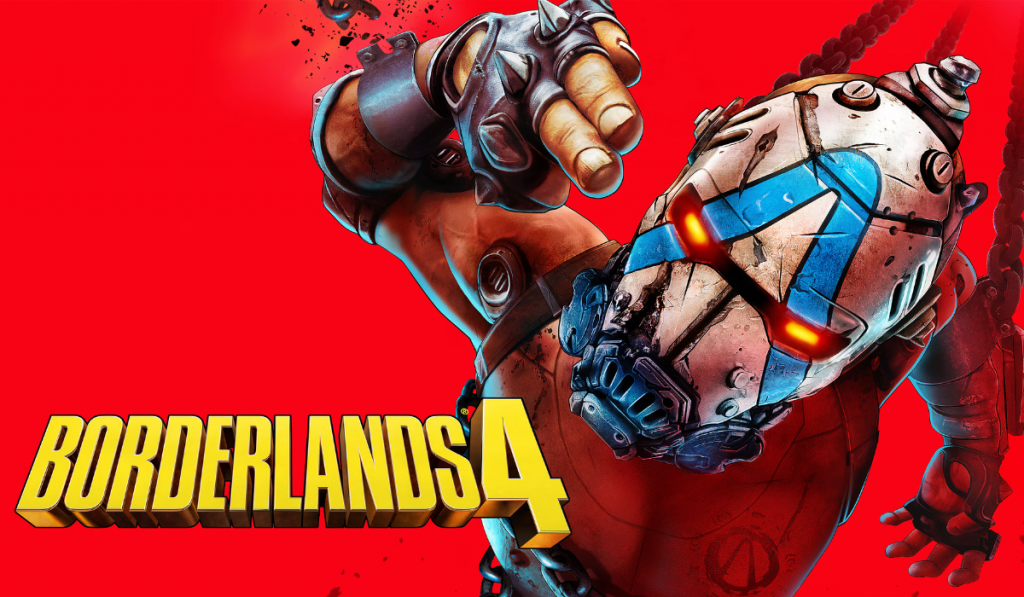featured image for borderlands 4 showing a psycho in front of a red bacckground and the borderlands 4 game title in yellow